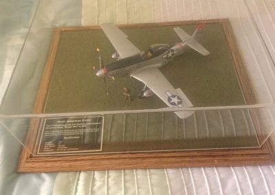 airplane display case war plane