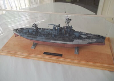 USS New York Model Display Case