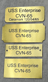 Custom Display Case Name Plaques