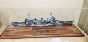 Model Ship USS San Francisco CA-38 Display Case
