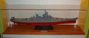 U.S.S._Missouri model ship display