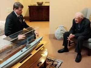 President Jimmy Carter and David Barker
